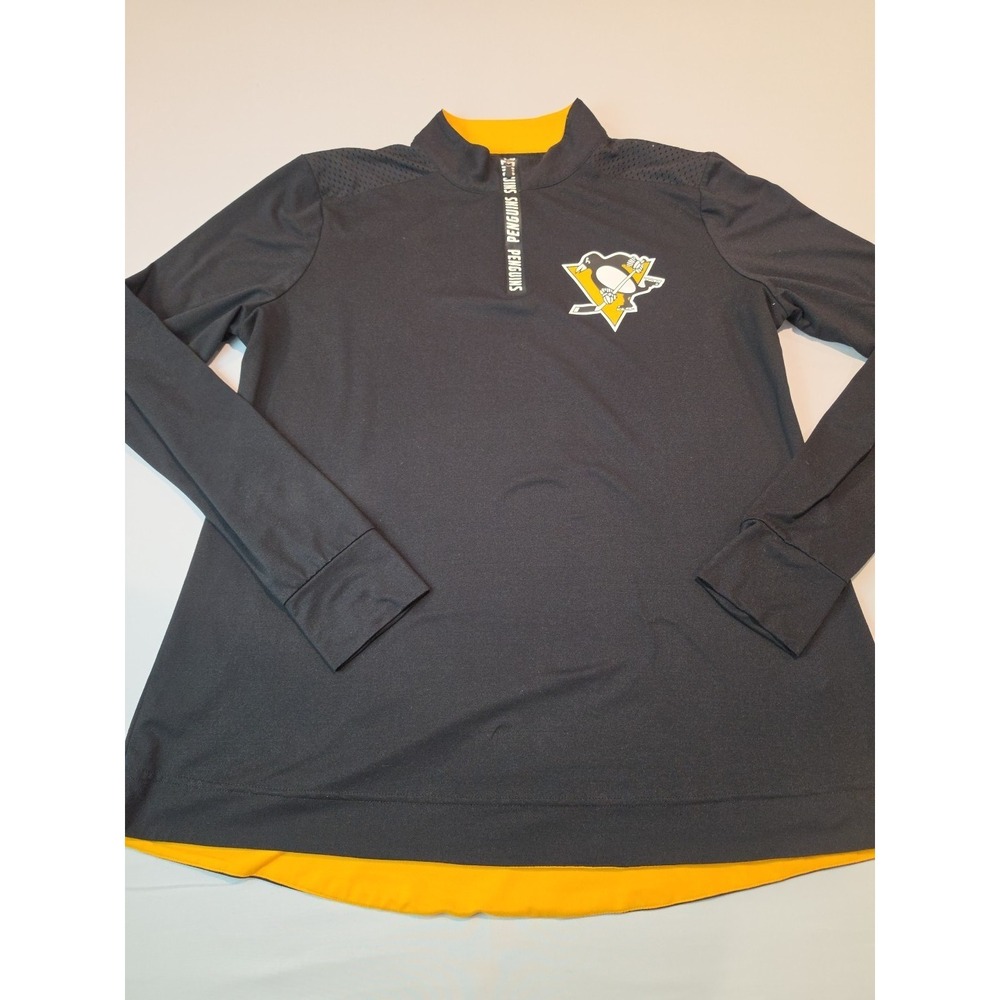 Pittsburgh Penguins‎ Fanatics Womens XL 1/4 Zip Long Sleeve NHL